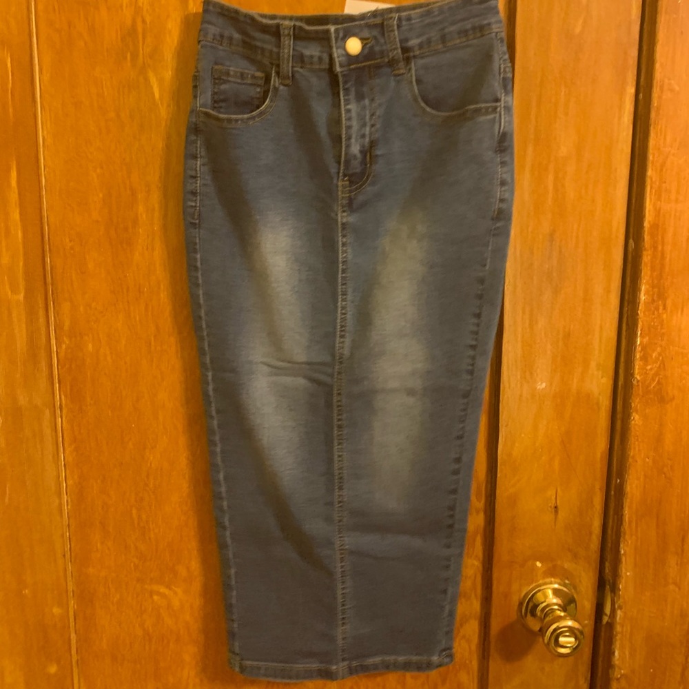 Naked Wardrobe Denim Pencil Skirt - Sz Small